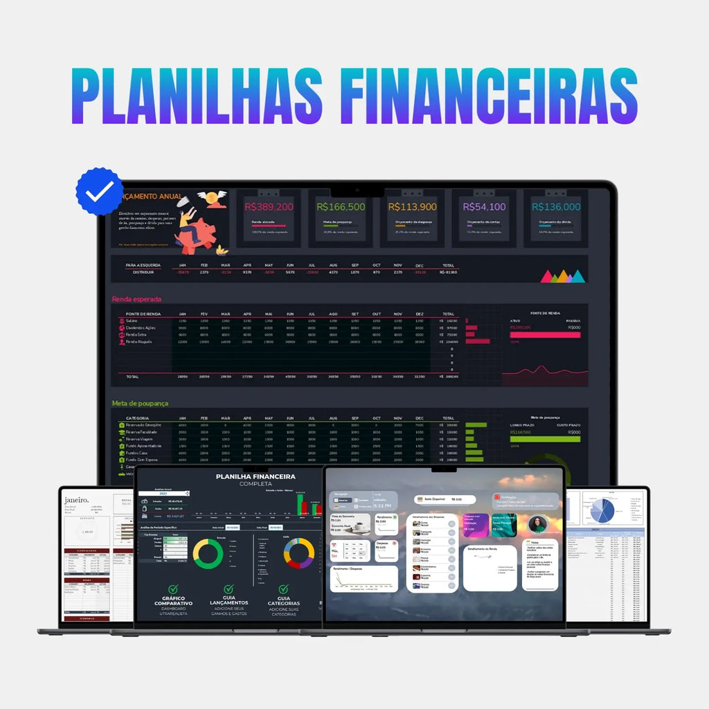 Pack de Planilhas Financeiras