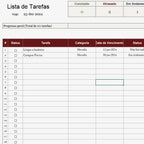 Planilha de Organização de Tarefas