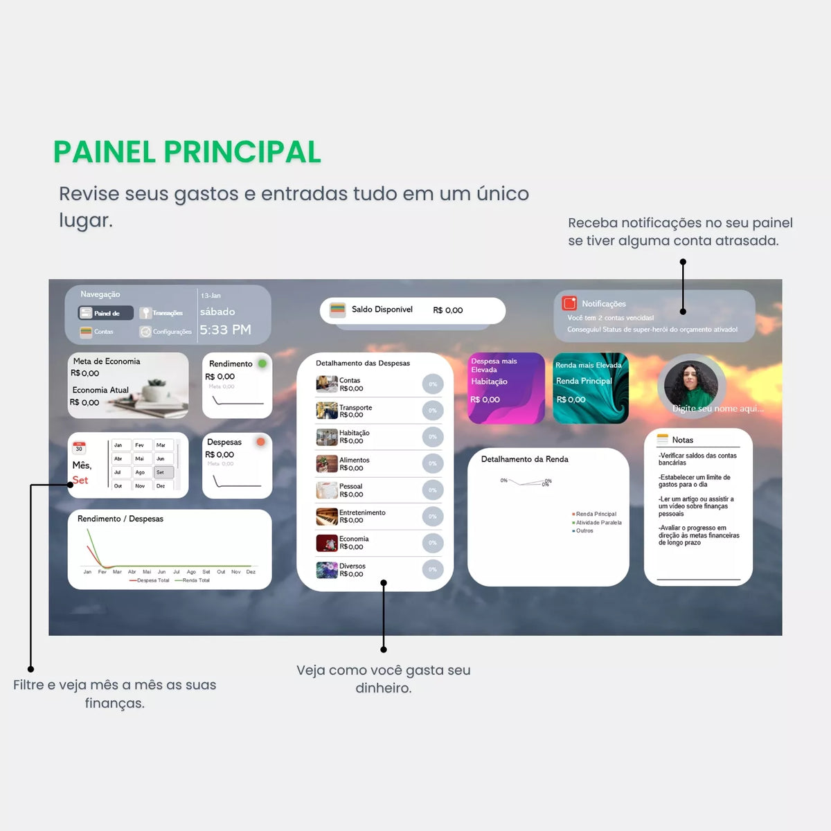 Planilha Financeira | Controle total