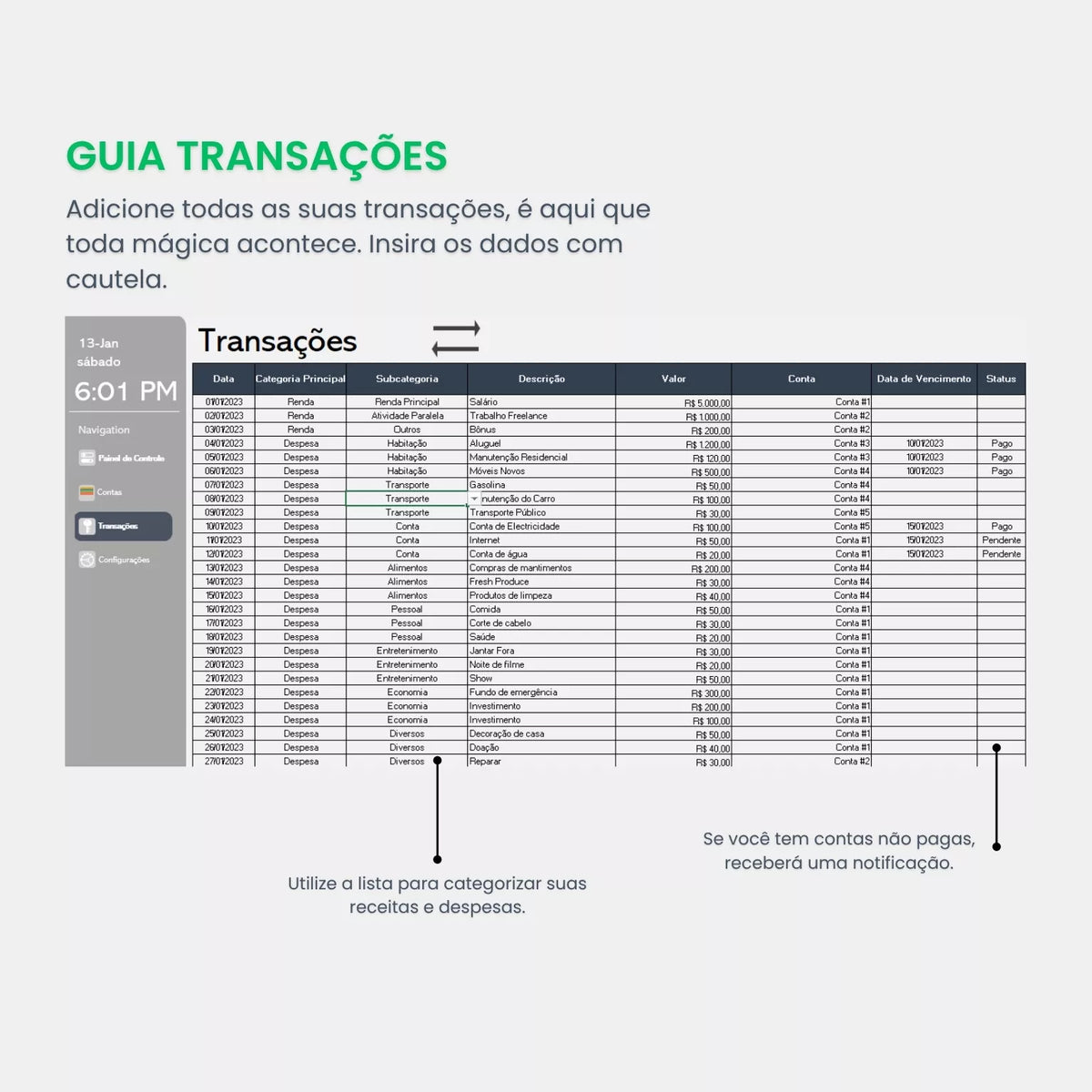 Planilha Financeira | Controle total