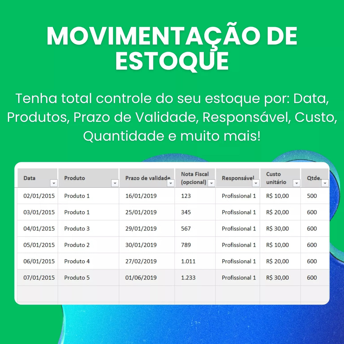 Planilha de Controle de Estoque e Inventário para Excel - Start Planilhas