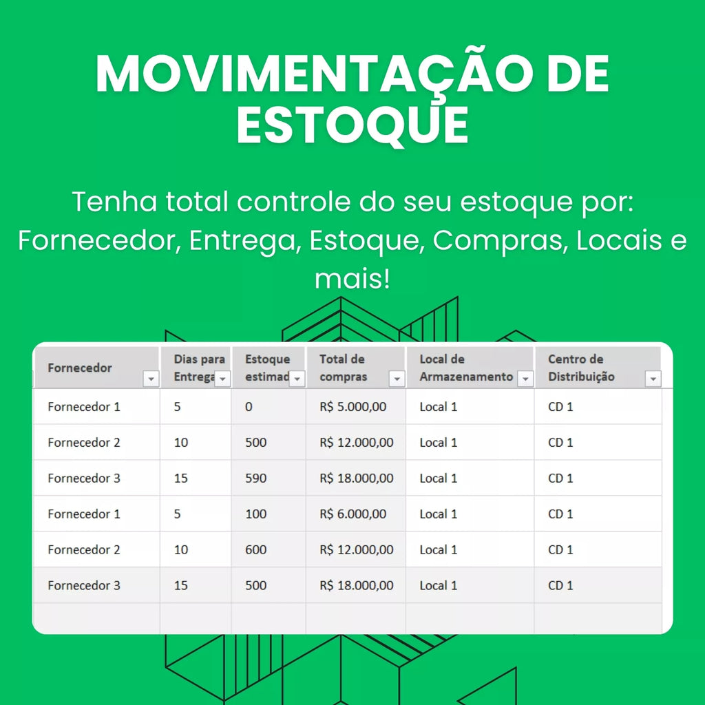 Planilha de Controle de Estoque e Inventário para Excel - Start Planilhas