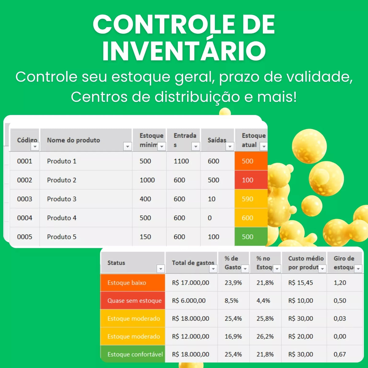 Planilha de Controle de Estoque e Inventário para Excel - Start Planilhas