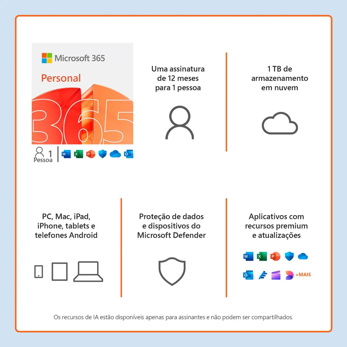Licença ESD Microsoft office 365 Personal