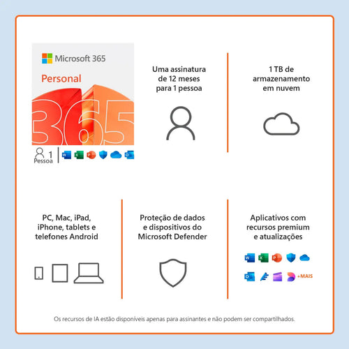 Licença ESD Microsoft office 365 Personal