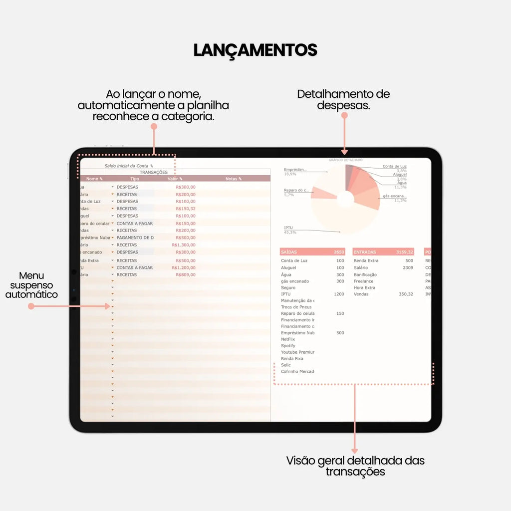 Planilha Financeira Pessoal para Google Sheets