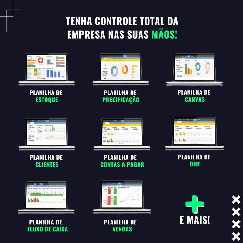Pack de Planilhas Financeiras + Curso de Gestão Financeira