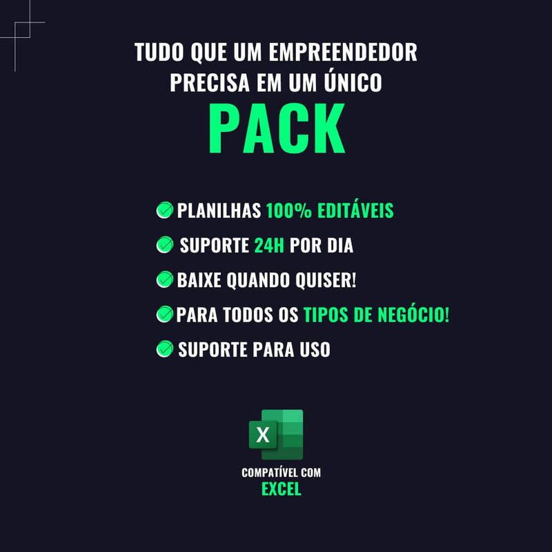 Pack de Planilhas Financeiras + Curso de Gestão Financeira