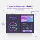 calendário de despesas e receitas