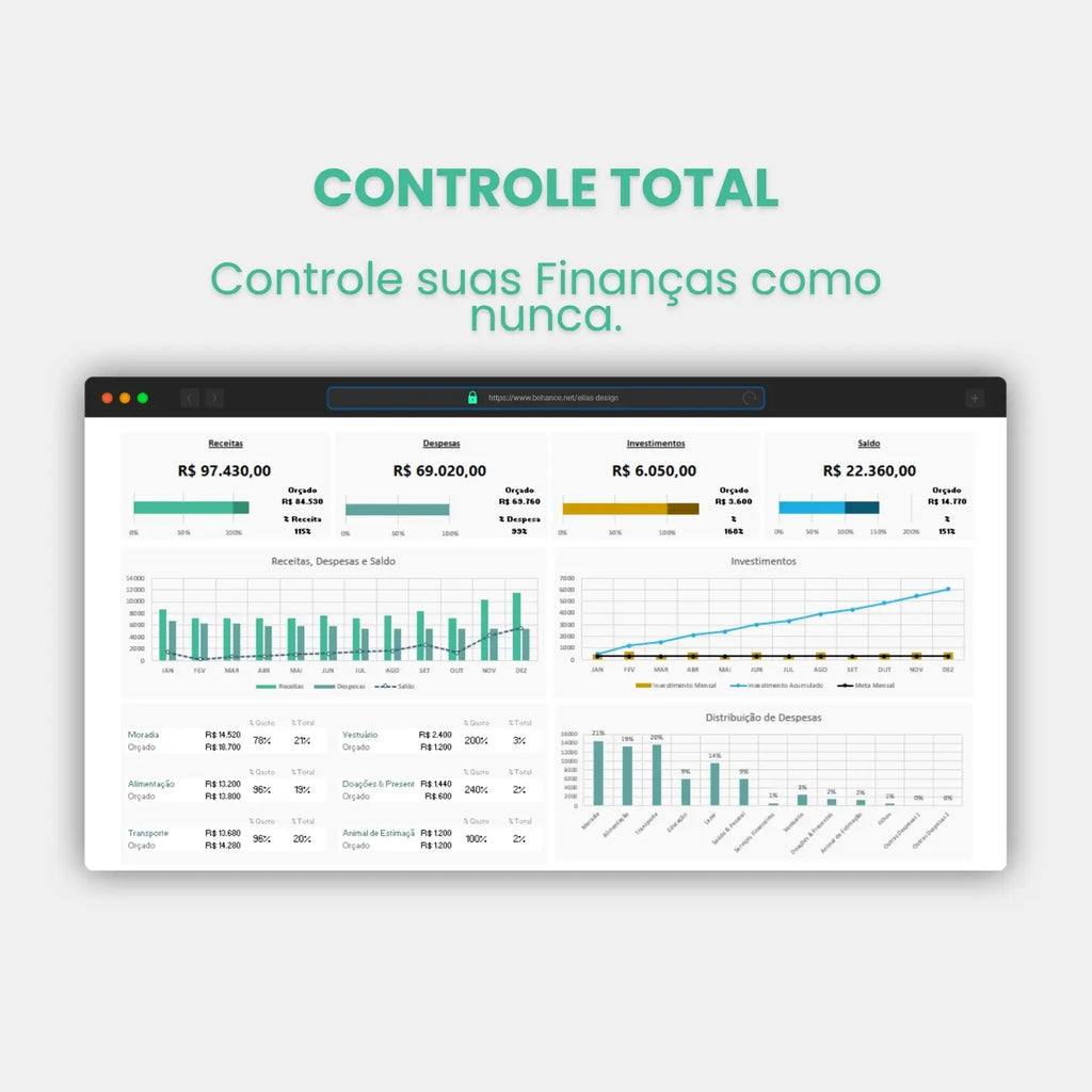 controle suas finanças como nunca