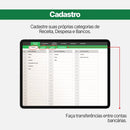 cadastro de categorias, receitas e despesas