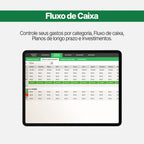 visualização de fluxo de caixa