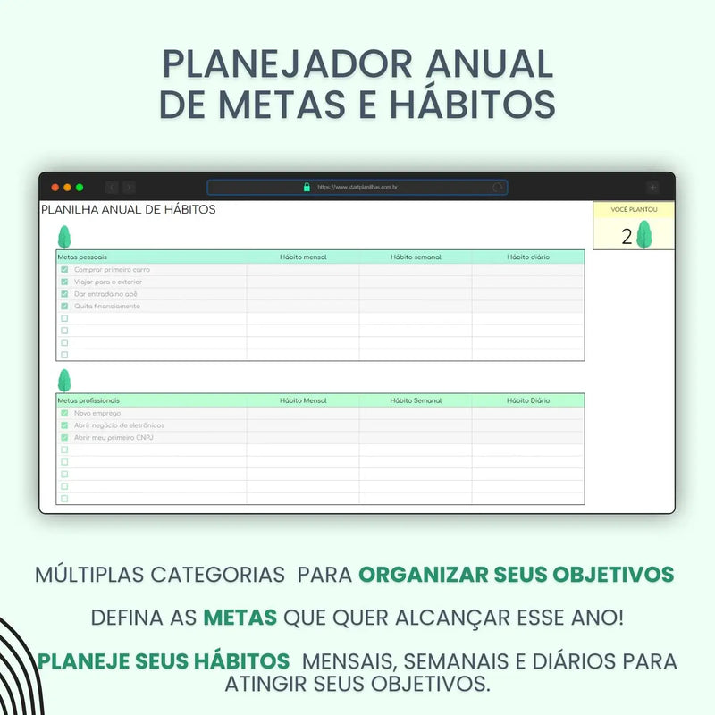 Planilha Organização de Hábitos | Uma forma divertida de ter bons hábitos