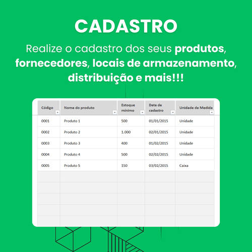 Planilha Controle de Estoque - Start Planilhas