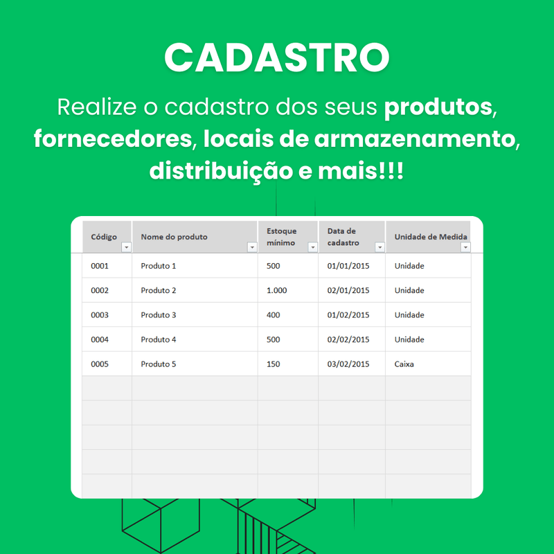 Planilha Controle de Estoque - Start Planilhas