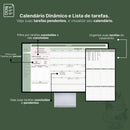 calendário dinâmico e lista de tarefas