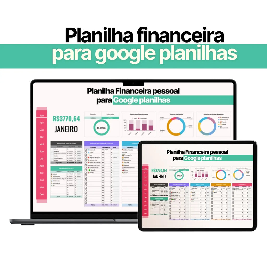 Planilha Financeira 7D para Google planilhas